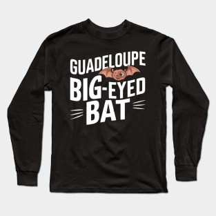 The Guadeloupe big-eyed bat Long Sleeve T-Shirt